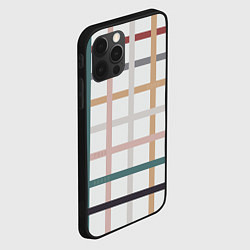 Чехол для iPhone 12 Pro Max Плетенка пастельная, цвет: 3D-черный — фото 2