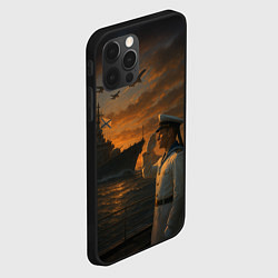 Чехол для iPhone 12 Pro Max Морская флотилия - ВМФ, цвет: 3D-черный — фото 2
