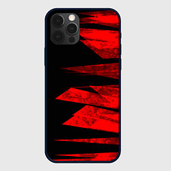 Чехол iPhone 12 Pro Max Color red black strip