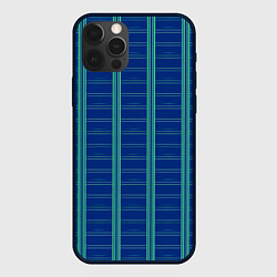Чехол iPhone 12 Pro Max Цвет синяя клетка