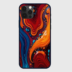 Чехол iPhone 12 Pro Max Пламя и синева