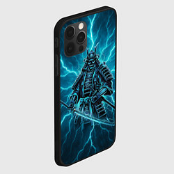 Чехол для iPhone 12 Pro Max Демонический электросамурай, цвет: 3D-черный — фото 2