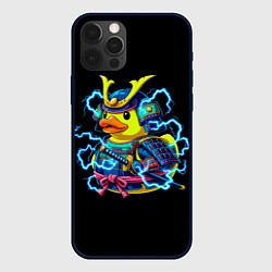 Чехол для iPhone 12 Pro Max Электрическая уточка самурай, цвет: 3D-черный