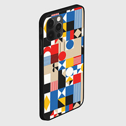 Чехол для iPhone 12 Pro Max Геометрический балаган, цвет: 3D-черный — фото 2
