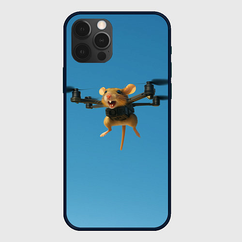Чехол iPhone 12 Pro Max Маусини Кводрокоптини мем / 3D-Черный – фото 1