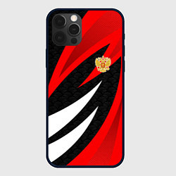 Чехол iPhone 12 Pro Max Россия - красный спорт