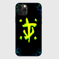 Чехол iPhone 12 Pro Max Doom соты кислотное лого