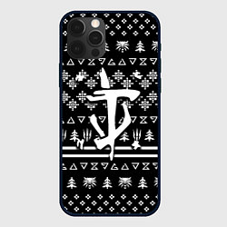 Чехол iPhone 12 Pro Max Doom x witcher pattern