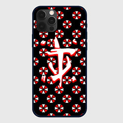 Чехол для iPhone 12 Pro Max Doom x resident evil pattern, цвет: 3D-черный