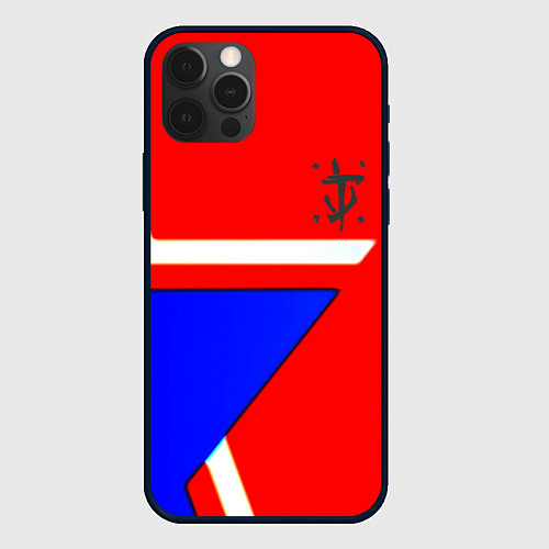 Чехол iPhone 12 Pro Max Doom star geometry / 3D-Черный – фото 1