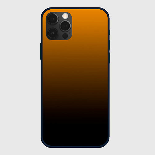 Чехол iPhone 12 Pro Max Orange gradient / 3D-Черный – фото 1