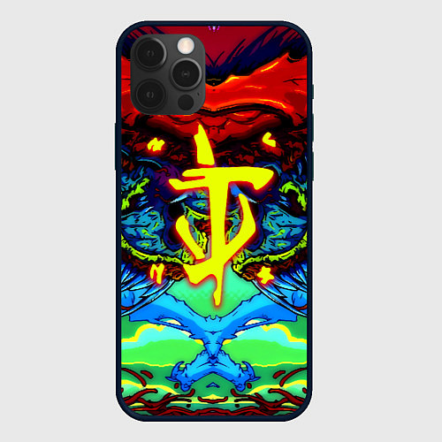 Чехол iPhone 12 Pro Max Doom hyper monster / 3D-Черный – фото 1