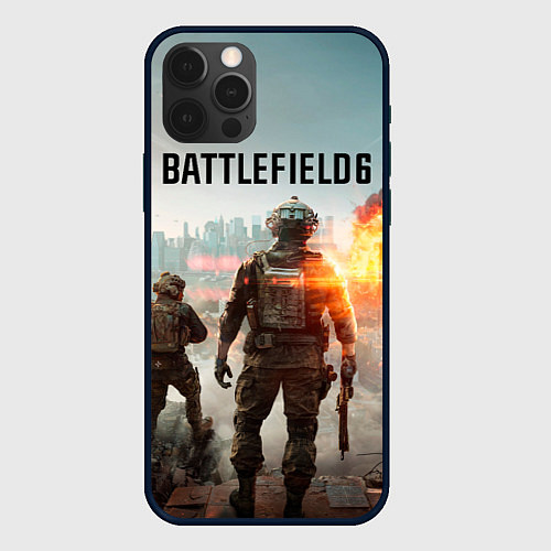 Чехол iPhone 12 Pro Max Солдаты из Battlefield 6 / 3D-Черный – фото 1