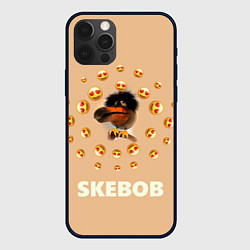Чехол для iPhone 12 Pro Max Мем скебоб и смайлики, цвет: 3D-черный