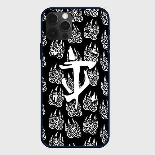 Чехол iPhone 12 Pro Max Doom хищник леса / 3D-Черный – фото 1