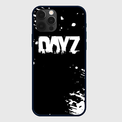 Чехол iPhone 12 Pro Max Dayz краски брызги / 3D-Черный – фото 1