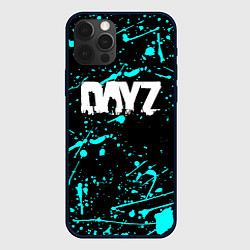 Чехол для iPhone 12 Pro Max Dayz голубые краски, цвет: 3D-черный