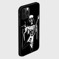 Чехол для iPhone 12 Pro Max Дарт Вейдер рокер, цвет: 3D-черный — фото 2