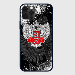 Чехол iPhone 12 Pro Max Федерация бокса России - брызги
