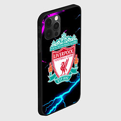 Чехол для iPhone 12 Pro Max Liverpool neon storm, цвет: 3D-черный — фото 2