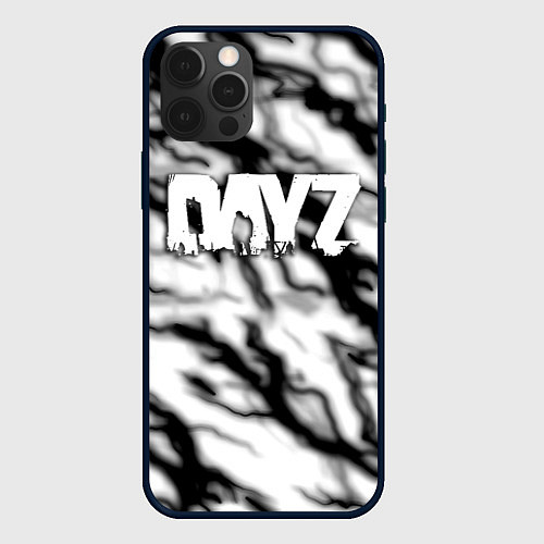 Чехол iPhone 12 Pro Max Dayz серый шторм / 3D-Черный – фото 1