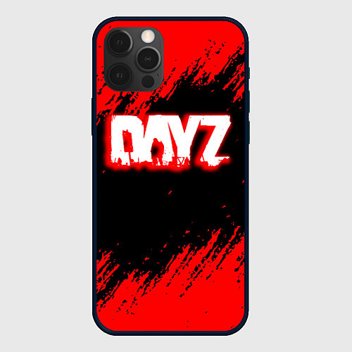 Чехол iPhone 12 Pro Max Дейз штрихи красок / 3D-Черный – фото 1