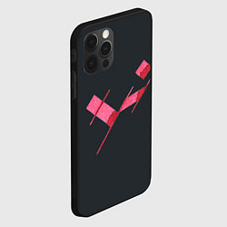Чехол для iPhone 12 Pro Max Три буквы, цвет: 3D-черный — фото 2