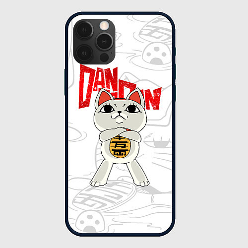 Чехол iPhone 12 Pro Max Dandadan - манеки неко / 3D-Черный – фото 1