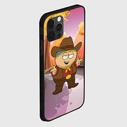 Чехол для iPhone 12 Pro Max Эрик Картман ковбой осенью, цвет: 3D-черный — фото 2