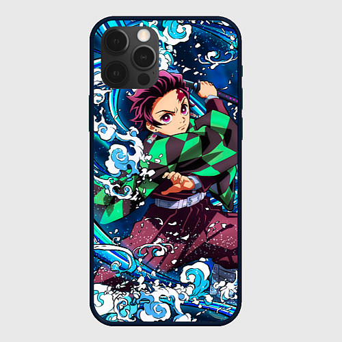 Чехол iPhone 12 Pro Max Комадо Тандзиро / 3D-Черный – фото 1