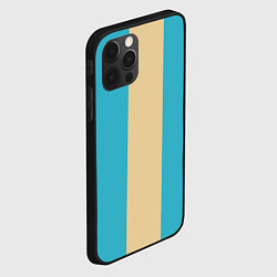 Чехол для iPhone 12 Pro Max Color blue beige, цвет: 3D-черный — фото 2
