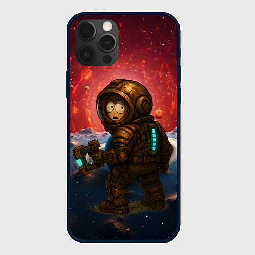 Чехол iPhone 12 Pro Max Кенни попал в Dead Space / 3D-Черный – фото 1