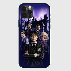 Чехол для iPhone 12 Pro Max Невермор - Уэнздей Аддамс 2, цвет: 3D-черный