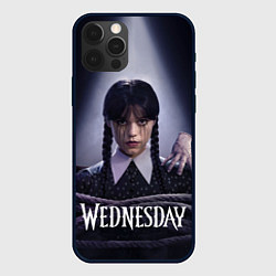 Чехол для iPhone 12 Pro Max Связаная Уэнсдэй с вещью Wednesday, цвет: 3D-черный