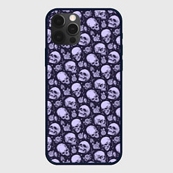 Чехол iPhone 12 Pro Max Черепа паттерн