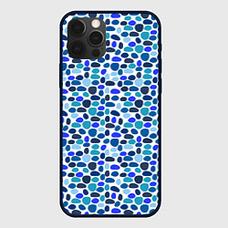 Чехол iPhone 12 Pro Max Синие камушки