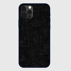 Чехол iPhone 12 Pro Max Чёрно-серый однотонная текстура