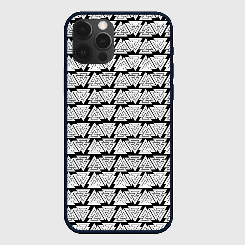 Чехол iPhone 12 Pro Max Символы валькнут как броня защиты / 3D-Черный – фото 1