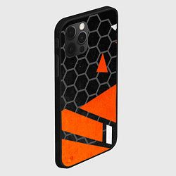 Чехол для iPhone 12 Pro Max Геометрическая абстракция, цвет: 3D-черный — фото 2