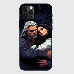 Чехол iPhone 12 Pro Max Йеннифэр и Геральт
