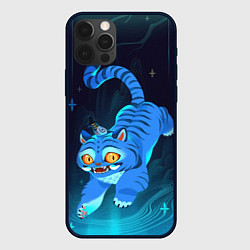 Чехол iPhone 12 Pro Max Blue tiger and a six eyed magpie
