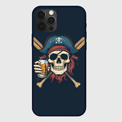 Чехол iPhone 12 Pro Max Пират с бокалом