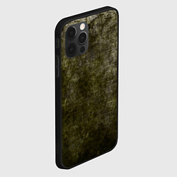 Чехол для iPhone 12 Pro Max Абстракция - a wall in greenish dirt, цвет: 3D-черный — фото 2