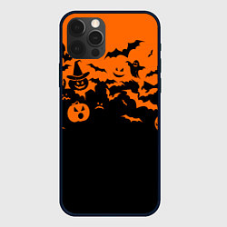 Чехол iPhone 12 Pro Max Хэллоуин тыквы и призраки