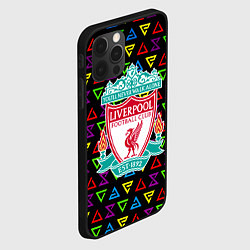 Чехол для iPhone 12 Pro Max Liverpool pattern neon, цвет: 3D-черный — фото 2