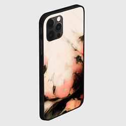 Чехол для iPhone 12 Pro Max Розовый взрыв абстракция, цвет: 3D-черный — фото 2