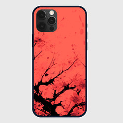 Чехол для iPhone 12 Pro Max Чёрное дерево абстракция коралловый, цвет: 3D-черный