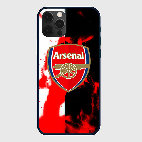 Чехол iPhone 12 Pro Max Арсенал огонь / 3D-Черный – фото 1