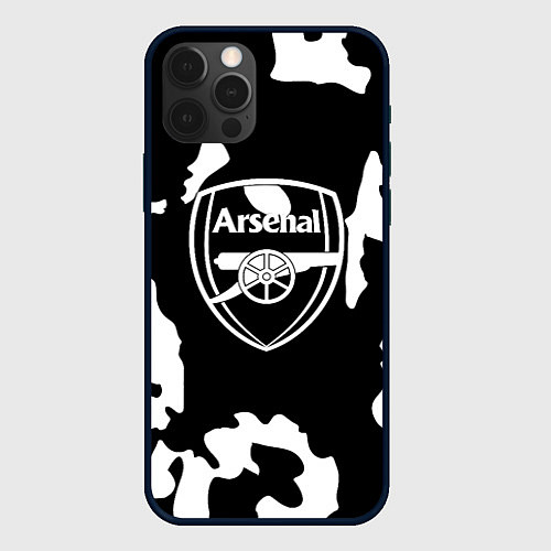 Чехол iPhone 12 Pro Max Арсенал камуфляжные краски / 3D-Черный – фото 1
