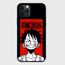 Чехол iPhone 12 Pro Max Ван Пис, Луффи на красном